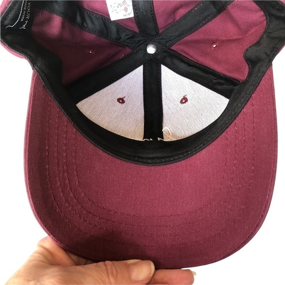 Love Your Melon Burgandy Cursive Logo Cap Dad Hat - Picture 6 of 8